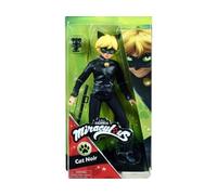 Coffret pour Miraculous Chat Noir 26 cm + 2 Accessoires - Set poupée Mannequin articulée Adrien et 1 Carte Offerte - Set Jouet