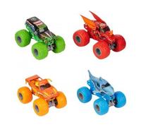 Coffret pour Monster Jam : 4 véhicules el Toro Loco Megalodon Grave Digger dragonoid - Set Voiture Miniature 1:64 avec Carte