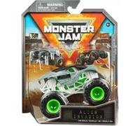 Coffret pour monster jam alien invasion - voiture grise et noir- set véhicule miniature métal + 1 carte offerte - nouveauté - collector Noir