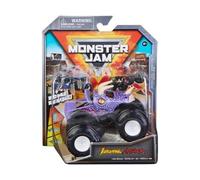 Coffret pour Monster Jam Jurassic Attack - Voiture Violet - Set véhicule Miniature métal et Carte Offerte - nouveauté - Collector