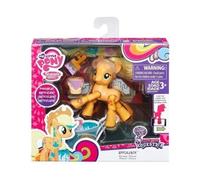 Coffret pour My Little Pony - Figurine Poney Jaune + 2 Accessoires - appeljack Fait de Peinture - Set Petit Poney + 1 Carte