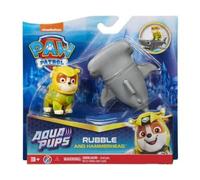 Coffret pour Pat Patrouille Aqua : Chien Ruben et Son Requin Marteau Gris et 1 Carte Offert - Set Figurine - Chien - mer