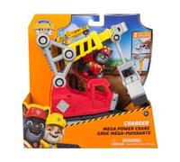 Coffret pour Pat Patrouille Collection Ruben et Compagnie - Charlie + Camion Grue - Set Figurine et véhicule et Carte Tigre