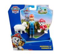 Coffret pour Pat Patrouille Fermier al avec Mouton et Chien Marcus - Set 3 Figurines et Une Carte Tigre