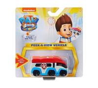 Coffret pour Pat Patrouille vehicule en Metal : Camion Pat patrouilleur 9.5 cm - Set Voiture Miniature Rouge Blanc et Bleu avec 1 Carte