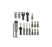 Wolfcraft Coffret tout-en-un perçage, fraisage et vissage 3086000 – 16 pièces