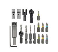 Coffret pour percer-fraiser & visser tout-en-un WOLFCRAFT 3086000 16 pièces