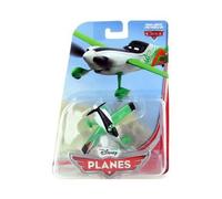 Coffret pour Planes : Avion Blanc et Vert zed - véhicule Miniature en métal - Set Jouet garçon avec 1 Carte Tigre