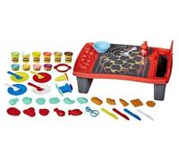 Coffret pour Play doh - Coffret Super Barbecue Grill 40 Pieces (Pots Pate a Modeler, Table Jeu, Accessoires) - Set Jouet Creations + Carte
