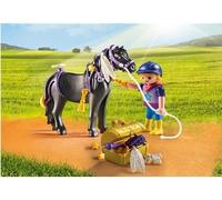 Coffret pour playmobil Le Poney Petite Étoile avec Une Figurine - Set Jeu de Construction 6970 + Carte Tigre