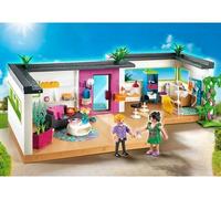 Coffret pour playmobil Maison Moderne : Le Studio des invité - 5586 - Set Jeu de Construction + 1 Carte