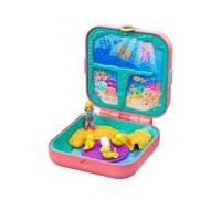 Coffret pour Polly Pocket Grotte de la sirere - Figurine - Set Jouet Fille + Carte Tigre - Boite Rose