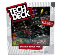 Coffret pour Tech Deck Primitive : 6 Mini Skates + Accessoires - Mini Skate a Doigt 96 mm - Pack skateshop Finger et Carte