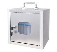 Coffret pour Téléphone Portable en Acier Argenté avec Serrure Casier Mural pour École Entreprise Ou Usine(12bits)