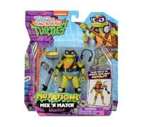 Coffret pour Tortues Ninja : Donatello + Accessoires - Figurine 12 cm - Turtle - Set Personnage mutations mix'n Match TMNT + Carte Tigre