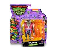 Coffret pour Tortues Ninja : Rat Splinter + Accessoires - Figurine 12 cm - Turtle - Set Personnage TMNT avec Carte Tigre - nouveauté