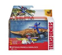 Coffret pour Transformers l'age de l'extinction : Optimus Prime - Grimlock - Set Figurine + 1 Carte Tigre - Jouet garçon