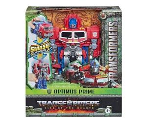 Coffret pour Transformers Rise of Beasts : Optimus Prime 22.5 cm - Set Robot Transformable en Camion avec Carte Offerte - Nouveaute