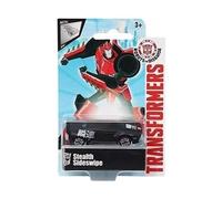 Coffret pour Transformers Voiture Stealth sideswipe Noire - Set vehicule Miniature en Metal avec Carte Tigre - Serie 1