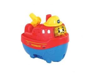 Coffret pour tut tut Marins Bateau Norbert Sauvetage en mer - vehicule Bateau Pompier interactif : Parle , Chante, s'illumine - Set Bain Version Francaise + 1 Carte Tigre