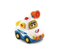 Coffret pour tut tut Voiture Police Blanche Yanis Capitaine avec Bouton Surprise - bolides - Jouet Enfant 1er Age et Une Carte Animal