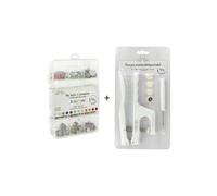 Coffret pressions métal Babysnap + Pince - Com'1 Idée(...) - Blanc