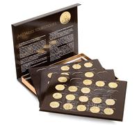 Coffret PRESSO pour 80 médailles souvenir, avec 4 plateaux
