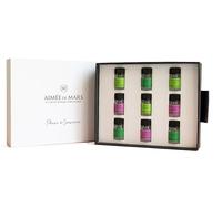 Coffret Prestige Noël 9 Minis Parfums 100% Naturel - Eaux de Parfum Véganes & Made in France - Collection Découverte Parfums Naturels - Aimée de Mars