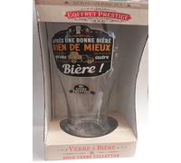 COFFRET PRESTIGE VERRE A BIERE 24 CM ET SON SOUS BOCK apres une bonne biere rien de mieux qu'une autre biere