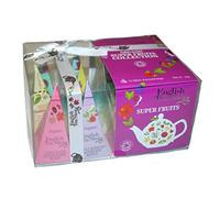Coffret Prismes English Tea Shop - Sélection de Thés & Infusions Bio - 6 Mélanges Super Fruits - 12 Sachets Pyramides - 24g