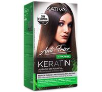 KATIVA KERATIN ANTI-FRIZZ straightening sin plancha extra brillo 30 das