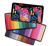 Coffret professionnel de 120/180/520 crayons de couleur à mine tendre à base de cire pour dessin, croquis, ombrage et coloriage (Couleur : A Taille : 180 couleurs) (A 520 couleurs) (A 520 couleur