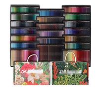 Coffret professionnel de 120/180/520 crayons de couleur à mine tendre en cire pour dessin, croquis, ombrage et coloriage (Couleur : A Taille : 120 couleurs) (A 180 couleurs) (A 520 couleurs) (A