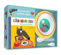 P'tit Loup - Mon Premier Coffret Repas - Le Livre P'tit Loup N'aime Que Les Pâtes Avec Une Assiette, Un Bol, Une Fourchette Et Une Cuillère
