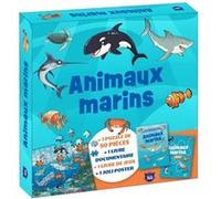 Coffret puzzle documentaire - Animaux marins Yann Caudal (Auteur), Nicole Masson (Auteur), Caroline Hesnard (Illustration)