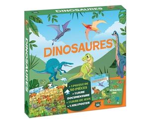 Coffret puzzle documentaire - Dinosaures