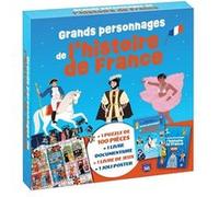 Coffret puzzle documentaire - Grands personnages de l'histoire de France puzzle 100 piece - Jérôme Maufras - Editions 365 - Coffret - Jeux livres objets