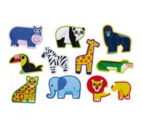 Coffret puzzle Let's Begin Jungle (10 puzzles de 2 pièces)