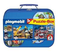 Coffret Puzzle Playmobil - SCHMIDT SPIELE - 2 x 60 et 2 x 100 pièces - Scène de vie - Mixte