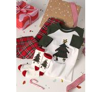 Coffret Pyjama Noël garçon manches longues vert sapin 2A