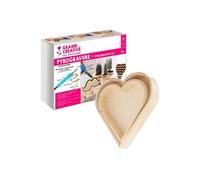 Coffret pyrogravure + 2 plateaux bois cour à décorer