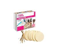 Coffret pyrogravure + boules de Noël en bois à suspendre - Graine Créative