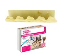 Coffret pyrogravure + étagère murale bois Nuage