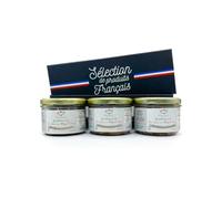 Coffret Quintessence - Alliance Foie Gras & Magret Fumé (3 × 180 g) - Relais Gourmet | Artisanal Français du Sud-Ouest | Sans Conservateurs, Additifs ni Colorants | Cadeau Gastronomique & Fêtes