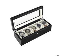 Coffret Rangement Noir 5 Montres