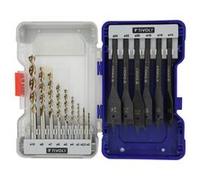 Tivoly Coffret forets bois Ranger T15 Technic – 15 pièces Ø2–10 mm + mèches plates Ø14–24 mm