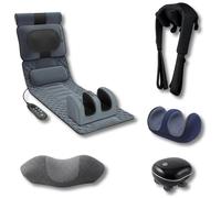 Coffret Récupération & Sommeil - Matelas Massant, Shiatsu Chauffant, Oreiller Cervical, Coussin & Masseur 3D