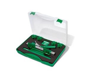 Coffret redresseur et espaceur de lame pour terrasse SPAX