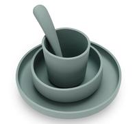 Coffret repas en silicone Ash green vert (4 pièces)