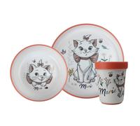 Coffret repas 3 pieces gobelet / bol / assiette anti-derapants aristochats rose TU